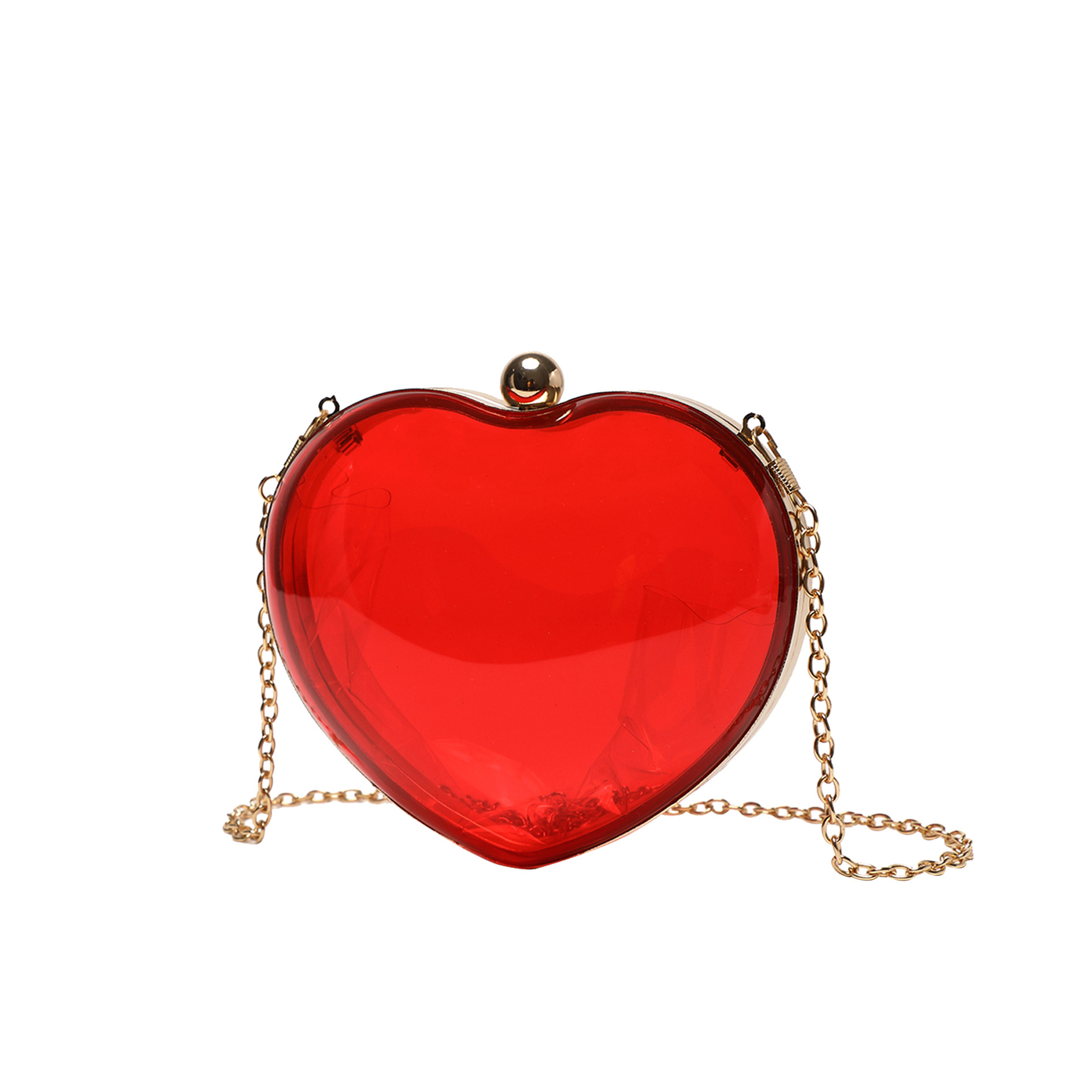Chain Crossbody Quilted - Mini bolso de mano de acrílico