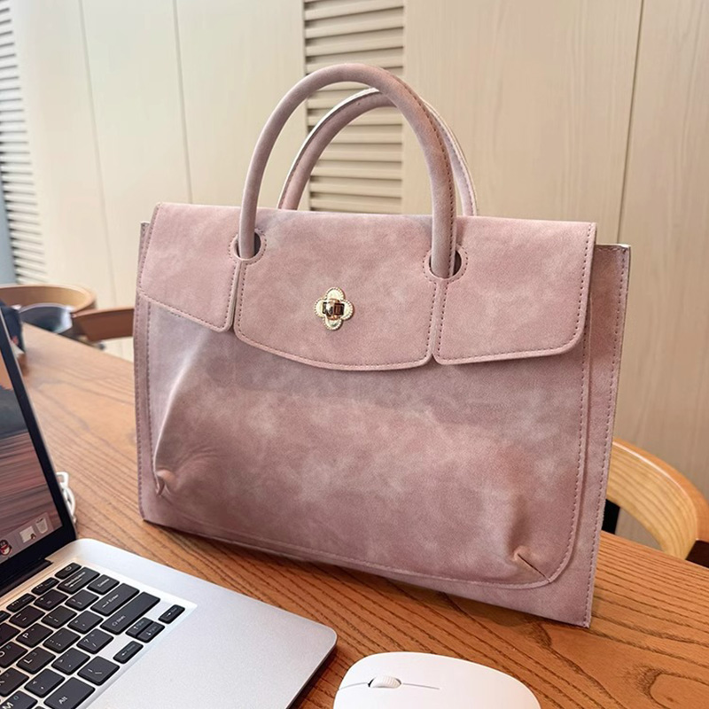 Laptop Bag Leather 15 - Elegante Bolso Tote de Piel Sintética