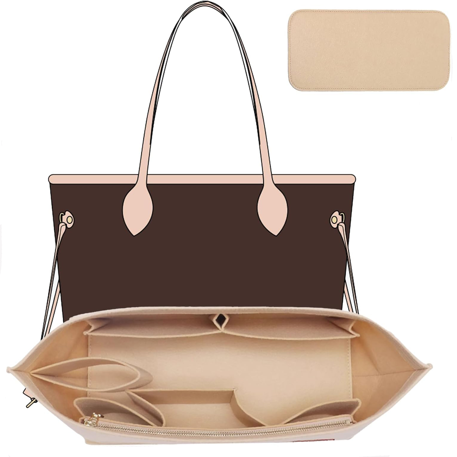 Luxury Bags Goyard - Juego de 2 uds de insertos