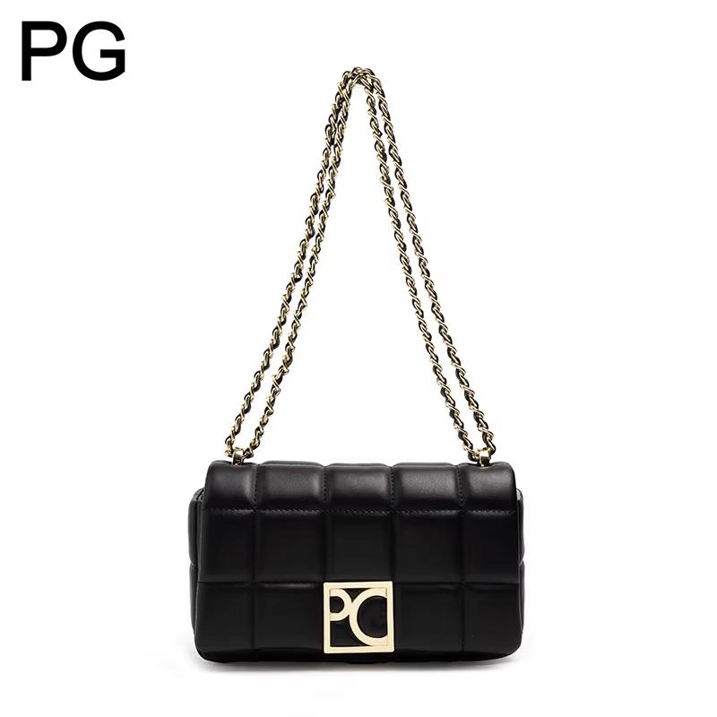 Chain Crossbody Quilted - Bolso bandolera PG para mujer, bolso