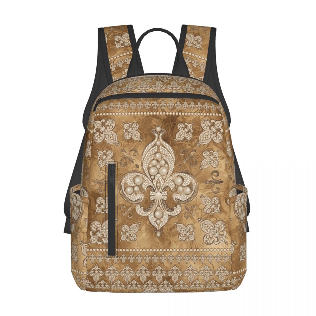 Luxury Bags For Kids - Mochila Fleur-de-lis de lujo con perlas