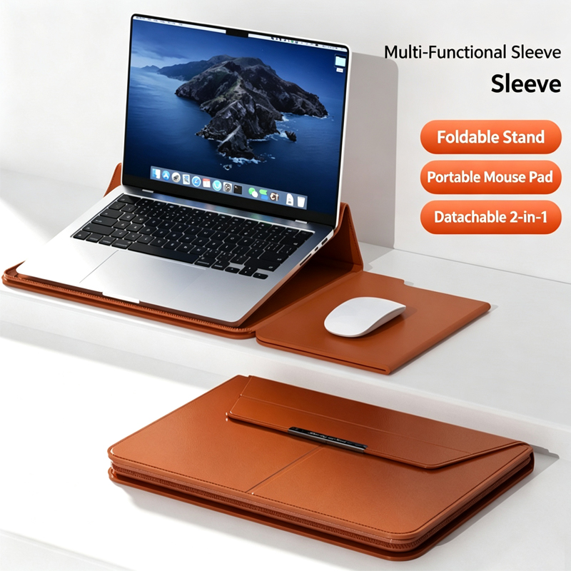 Laptop Bag Leather 15 - Funda para Portátil de 13-14/15-16 Pulgadas