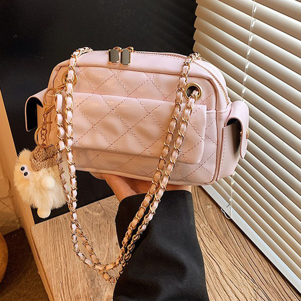 Chain Crossbody Quilted - Bolso Bandolera Cruzado con Diseño de