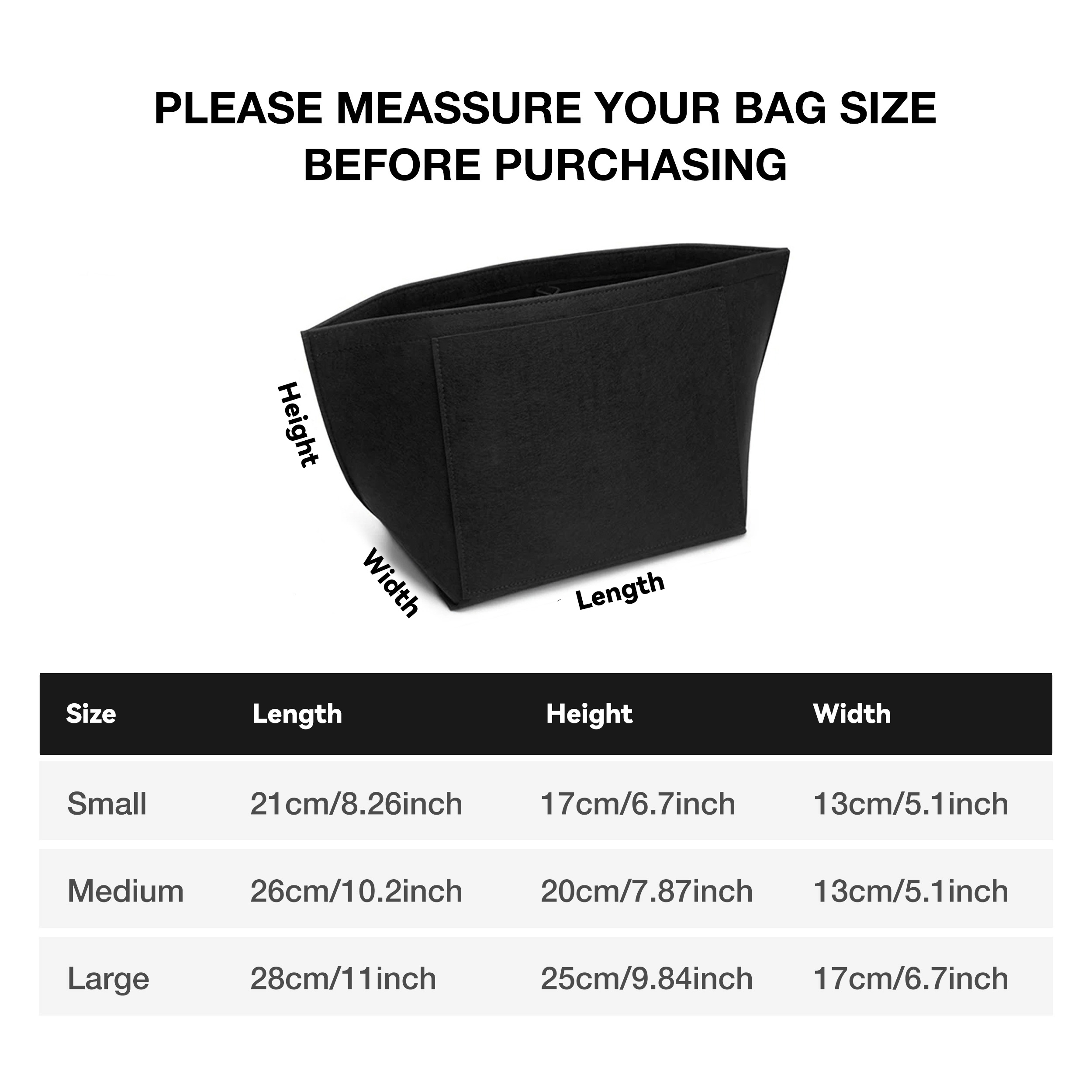 Bolsa de inserción de fieltro  - Luxury Bags Goyard reseña y precio