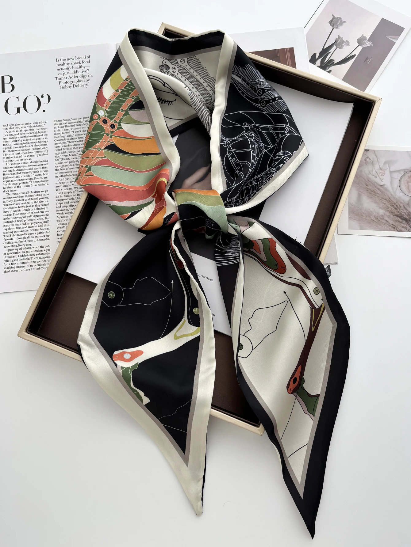Bufanda con estampado de lujo, - Luxury Bags Online reseña y precio