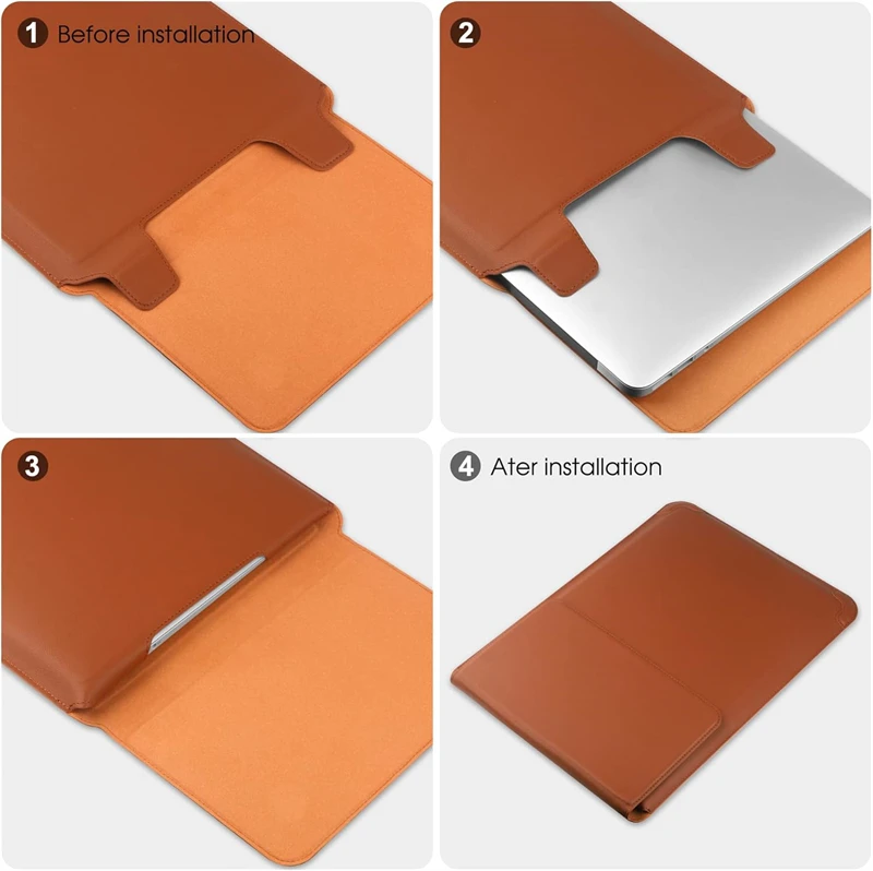 Funda de cuero portátil para o - Laptop Bag Leather 15 reseña y precio