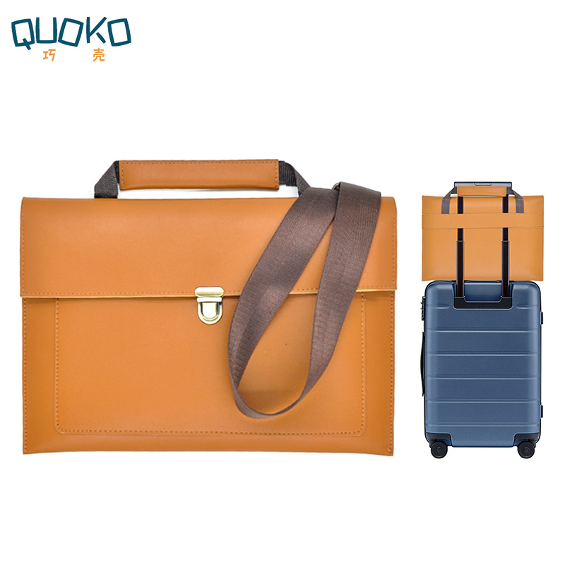 Bolso de cuero sintético para  - Laptop Bag Leather 15 reseña y precio