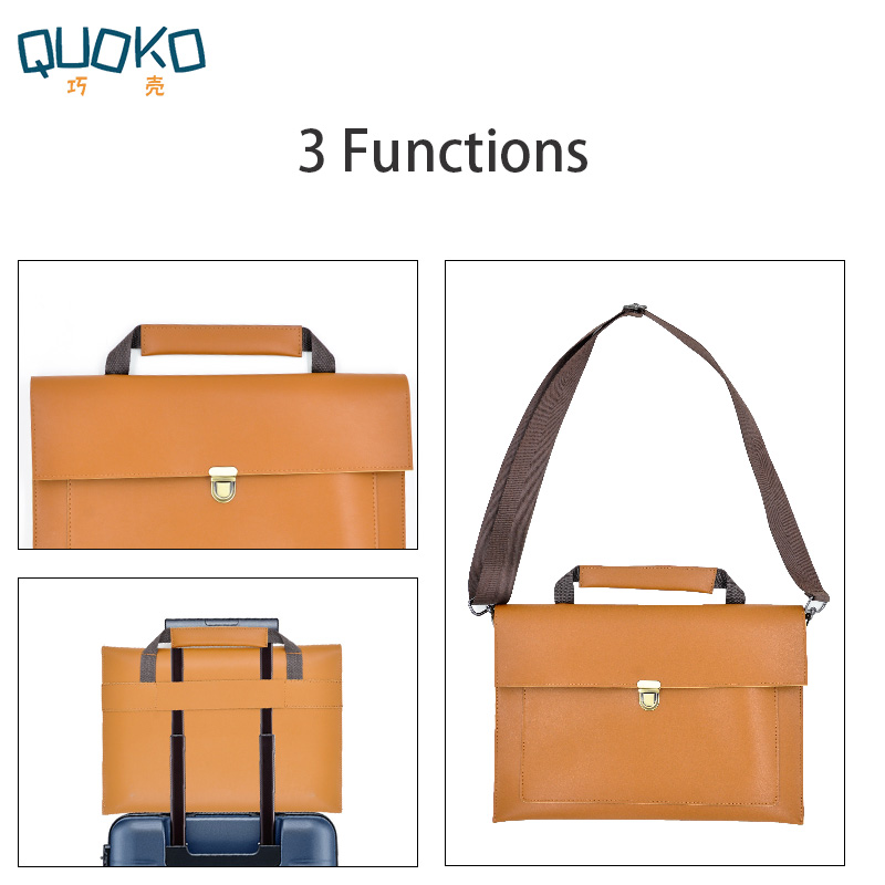 Bolso de cuero sintético para  - Laptop Bag Leather 15 reseña y precio