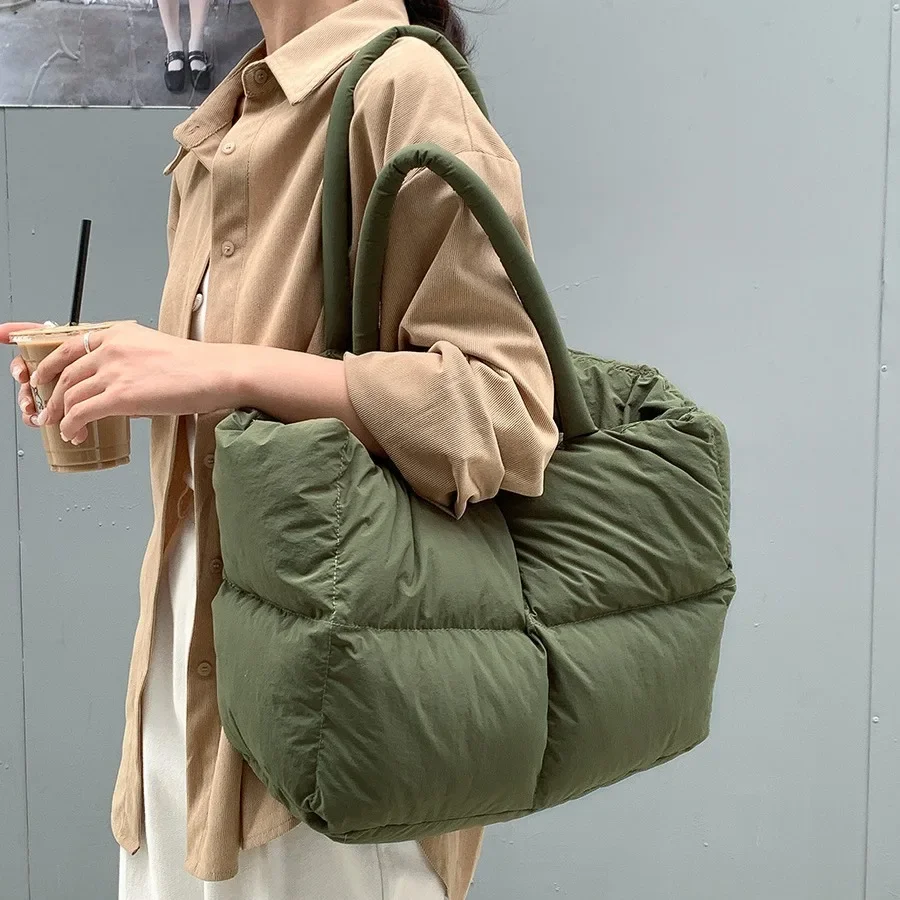 Bolso de mano acolchado de alg - Luxury Bags Tote reseña y precio