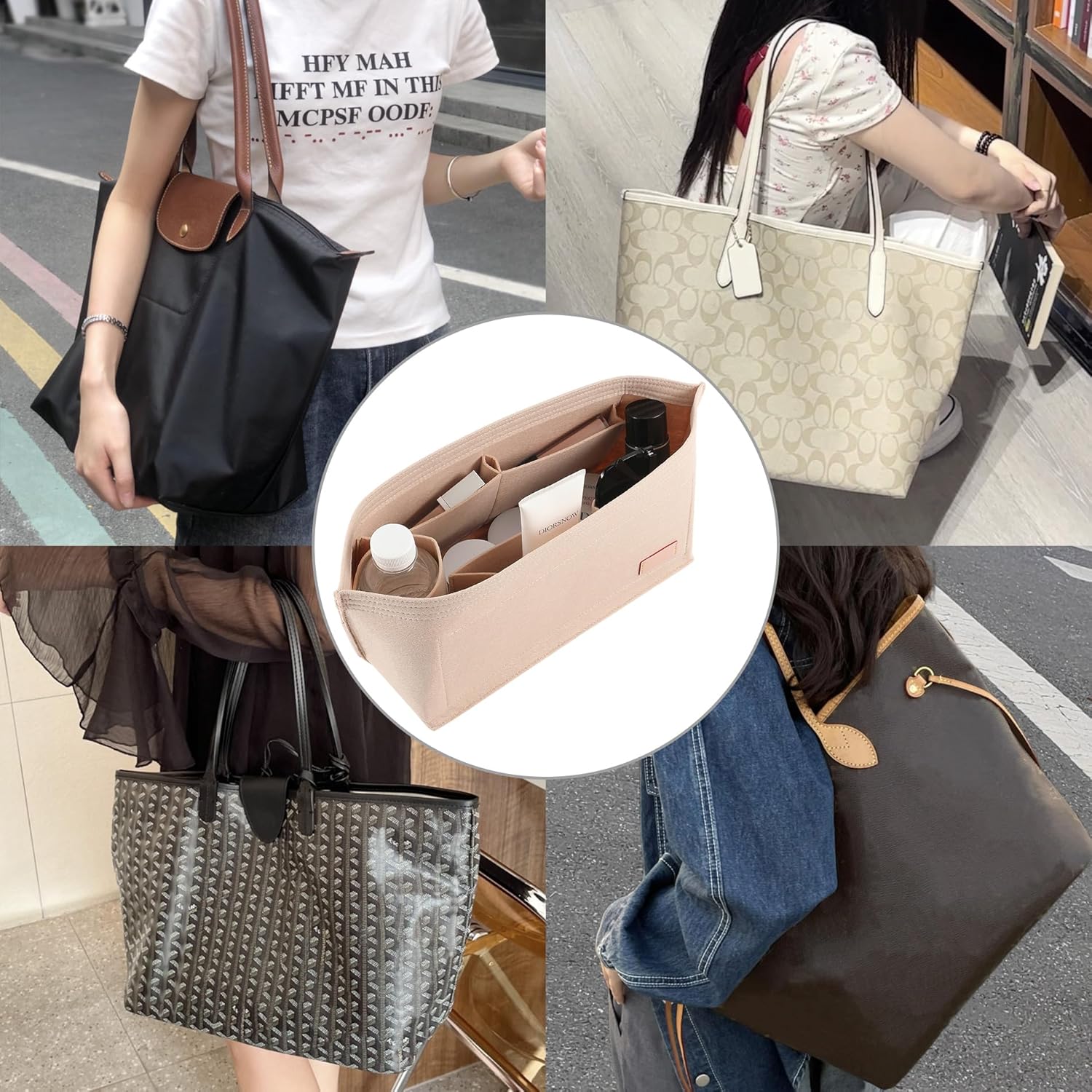 Juego de 2 uds de insertos org - Luxury Bags Goyard reseña y precio