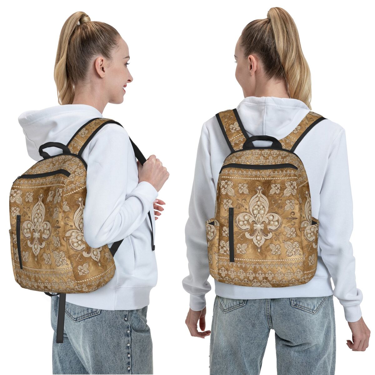 Mochila Fleur-de-lis de lujo c - Luxury Bags For Kids reseña y precio
