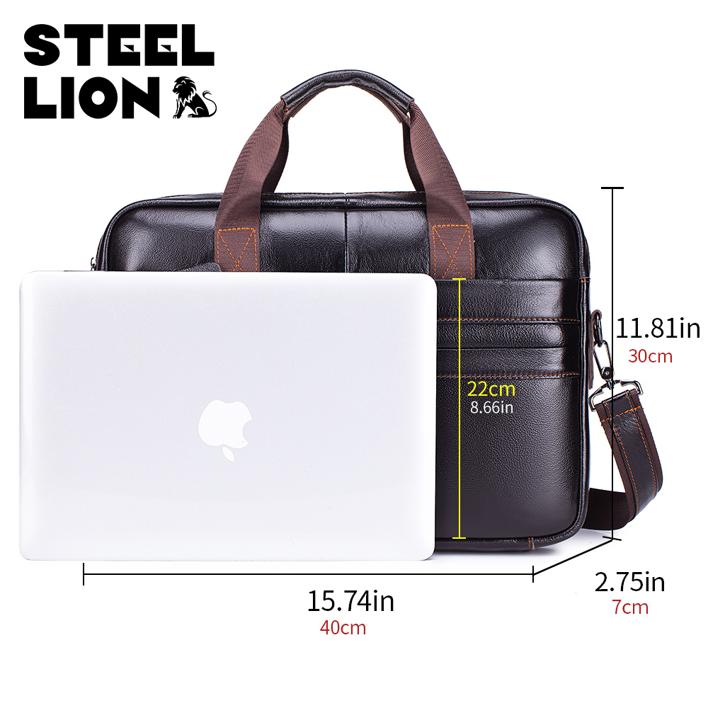 Maletín de Cuero para Hombre,  - Laptop Bag Leather 15 reseña y precio