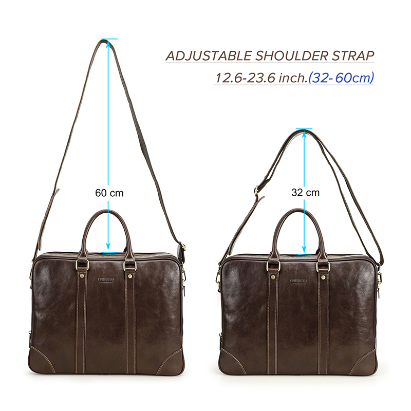 CONTACT'S-Bolso de cuero genui - Laptop Bag Leather 15 reseña y precio