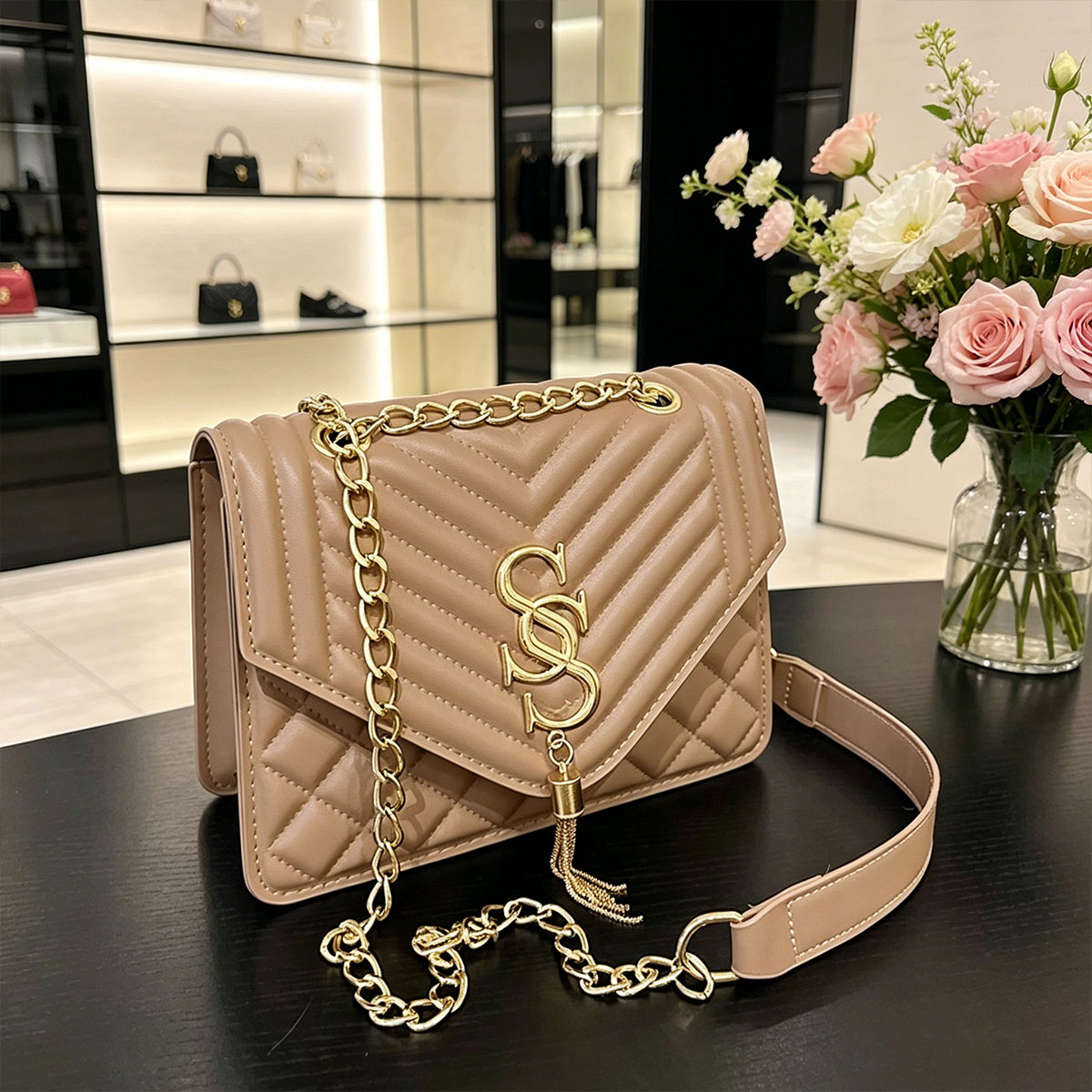Bolso Pequeño Cuadrado de Lujo - Chain Crossbody Quilted reseña y precio