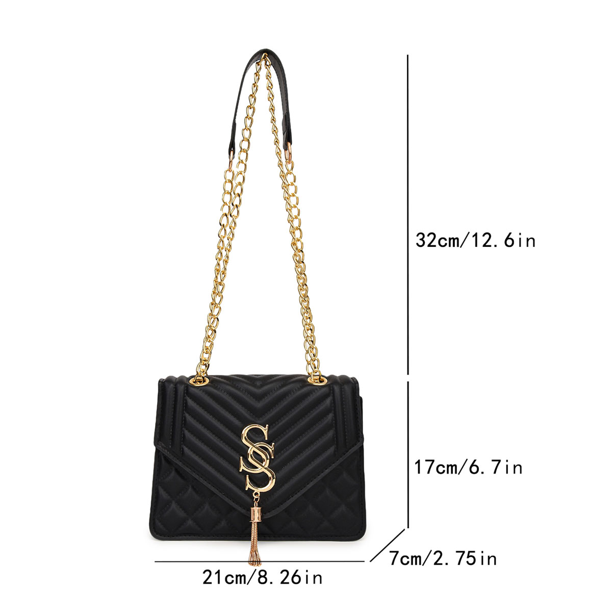 Bolso Pequeño Cuadrado de Lujo - Chain Crossbody Quilted reseña y precio