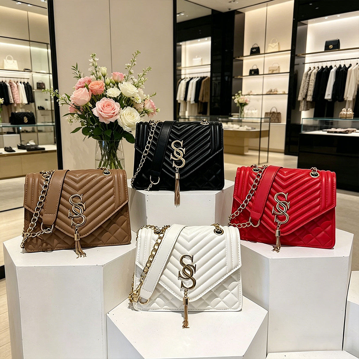 Bolso Pequeño Cuadrado de Lujo - Chain Crossbody Quilted reseña y precio