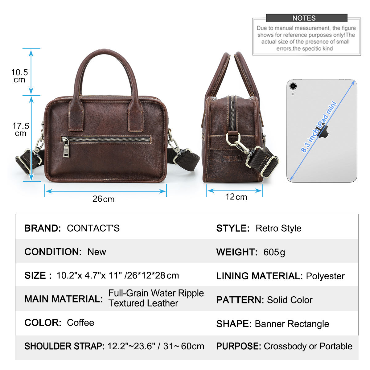 Bolsos de mano de cuero genuin - Luxury Bags Tote reseña y precio