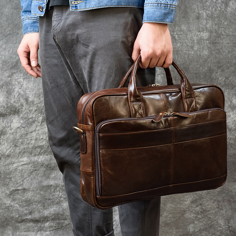 Bolso de mano de cuero genuino - Luxury Bags Laptop reseña y precio