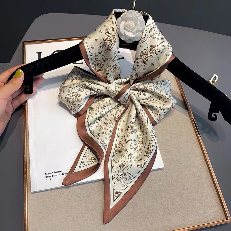 Bufanda ajustada de seda de di - Luxury Bags Casual reseña y precio
