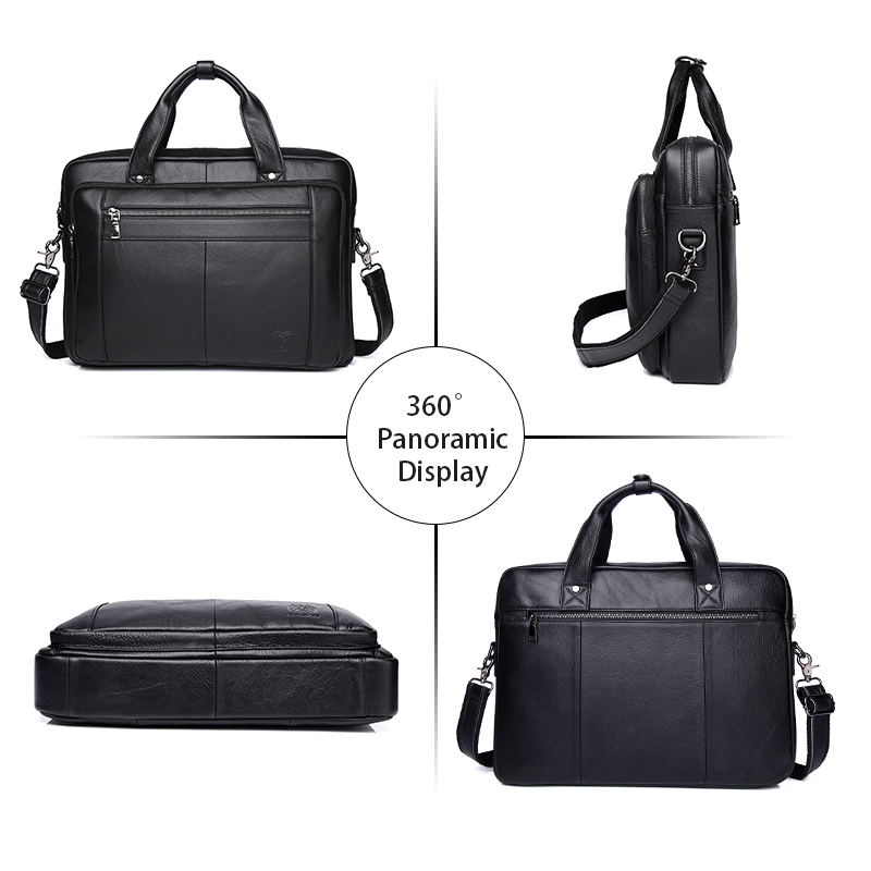 SCHLATUM maletines de cuero ge - Laptop Bag Leather 15 reseña y precio