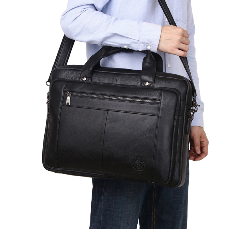 SCHLATUM maletines de cuero ge - Laptop Bag Leather 15 reseña y precio