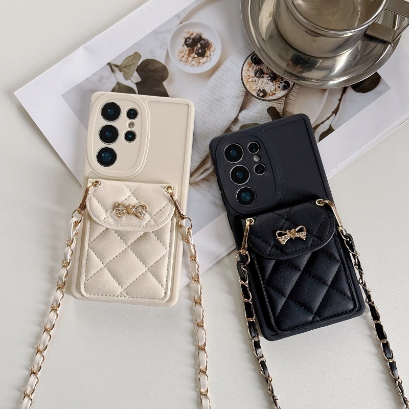 Funda tipo cartera acolchada p - Chain Crossbody Quilted reseña y precio