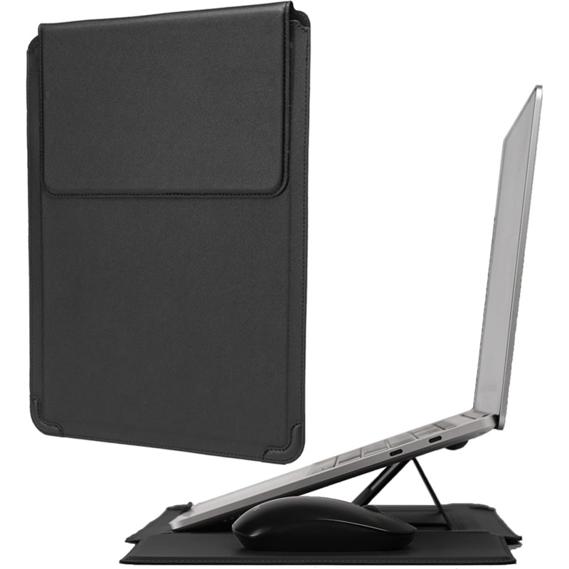 Funda de cuero con soporte aju - Laptop Bag Leather 15 reseña y precio