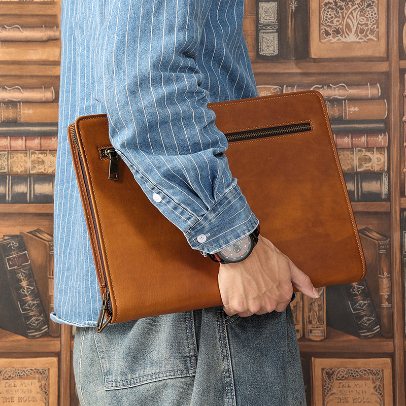 Crazy Horse-Funda de cuero par - Luxury Bags Laptop reseña y precio